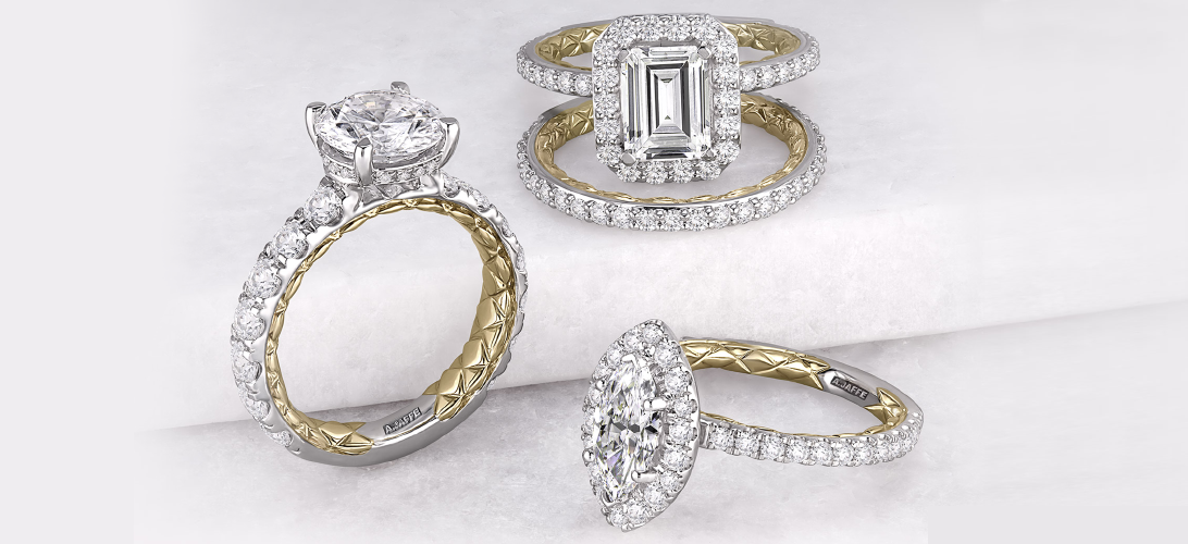 Halo Engagement Rings - A.JAFFE