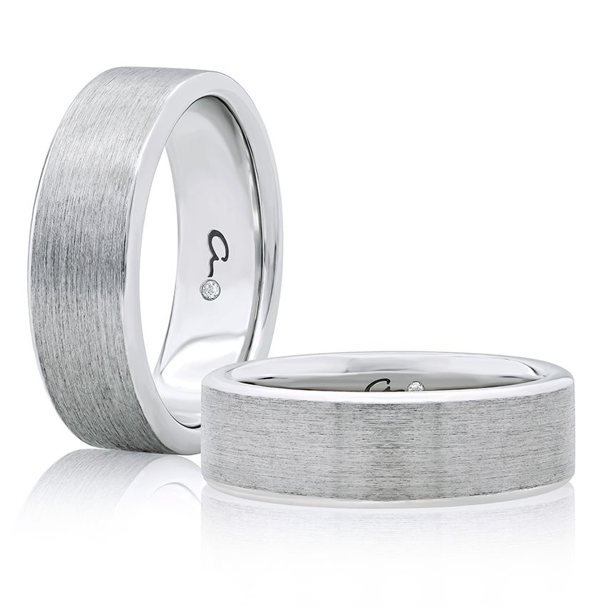 Mens Wedding Rings Brushed Platinum | lupon.gov.ph