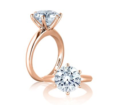 Single-Diamond Rings
